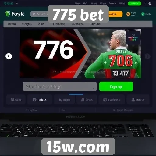 Interface do usuário do site 775 bet aprimorada